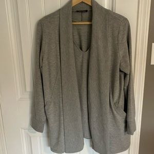 MR MAX Knit Jacket & Tank Set L GREY